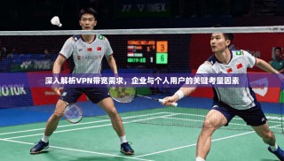 深入解析VPN带宽需求，企业与个人用户的关键考量因素