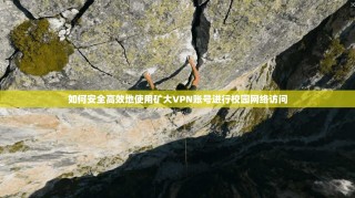 如何安全高效地使用矿大VPN账号进行校园网络访问