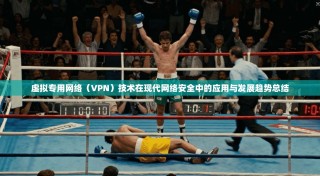 虚拟专用网络（VPN）技术在现代网络安全中的应用与发展趋势总结