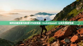 如何正确安装与配置VPN及锐速（QuickSpeed）以优化网络性能