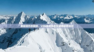 翻越墙外的网络，VPN技术与合规使用边界探讨