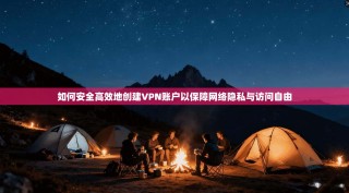 如何安全高效地创建VPN账户以保障网络隐私与访问自由