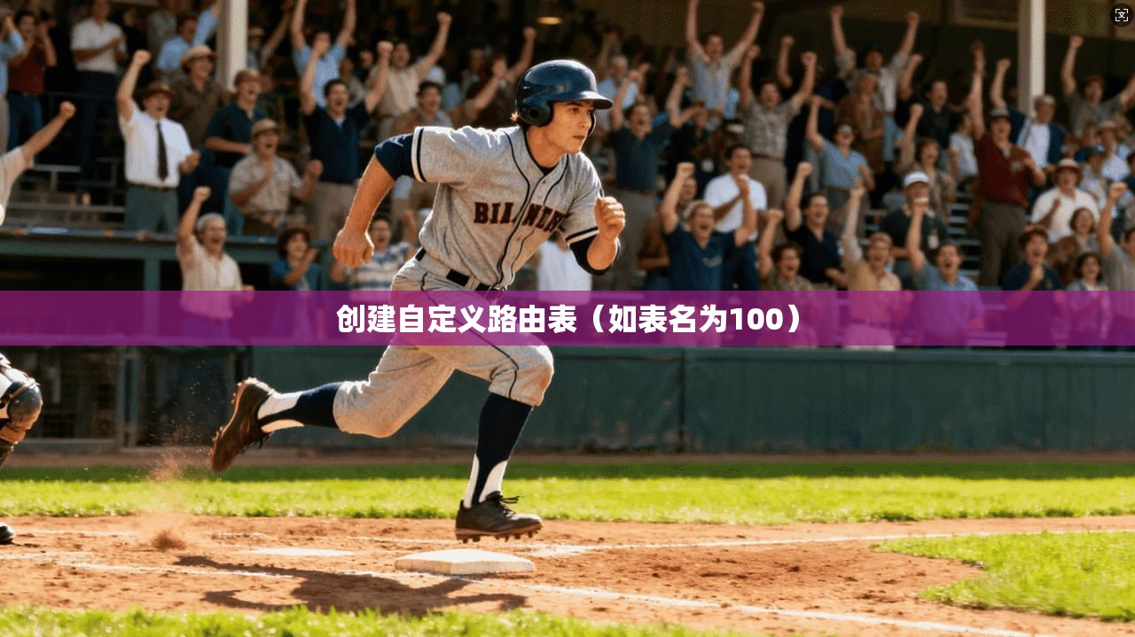 创建自定义路由表（如表名为100）