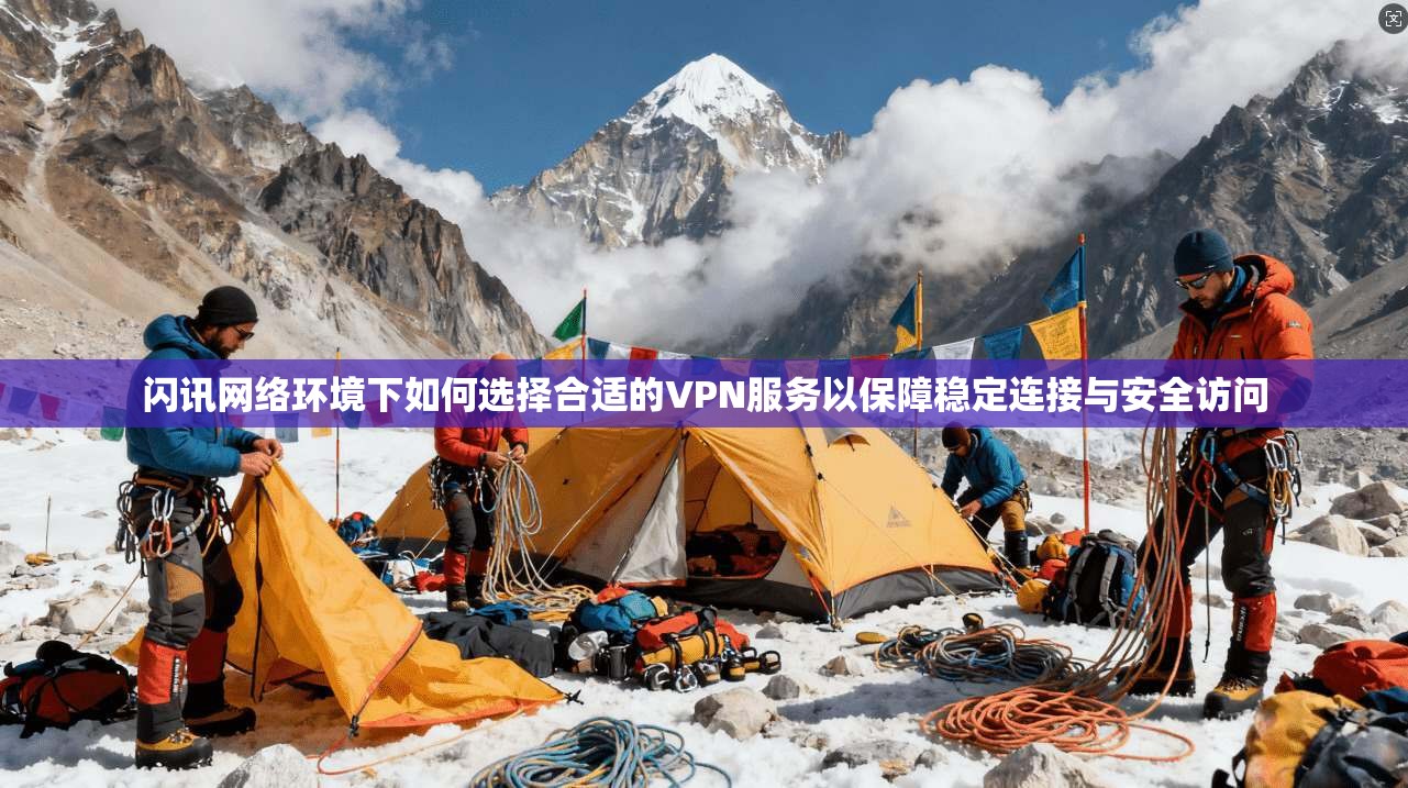 闪讯网络环境下如何选择合适的VPN服务以保障稳定连接与安全访问